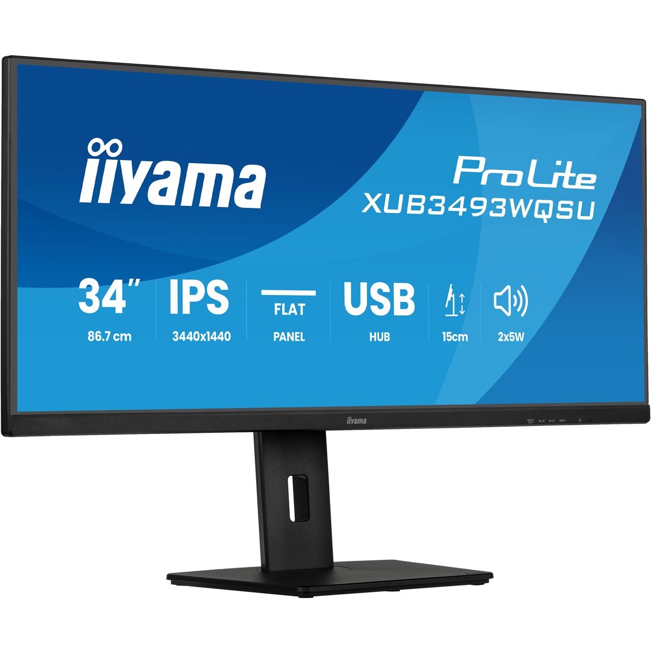 34" (86,36cm) iiyama ProLite XUB3493WQSU-B6 schwarz 3440x1440 1x DisplayPort 1.2 / 2xHDMI 2.0