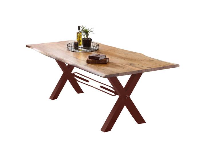 Tisch Skyler Akazie natur Massivholz B 160 T 85 cm - Tisch