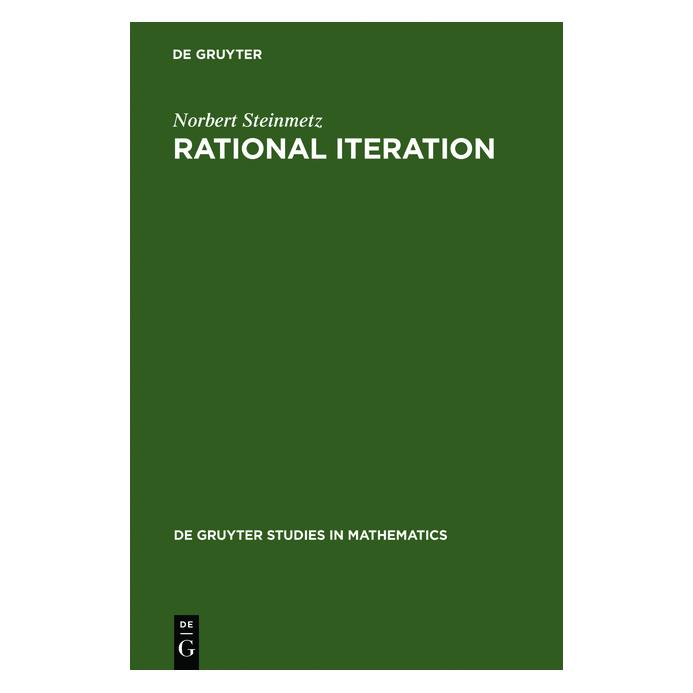 De Gruyter Steinmetz,N.:Rational Iteration (Englisch, Hardcover, Norbert Steinmetz) (67765711)