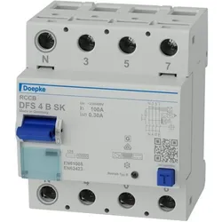 Doepke, Schutzschalter, GmbH FI-Schalter DFS4 100-4/0,30-B SK