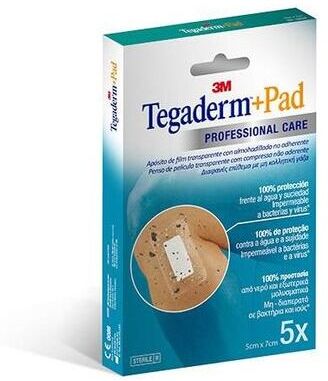 3M Tegaderm+Pad Dressings 5x7cm 5 Units 5X7