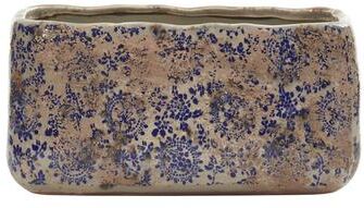 Nearly Natural "10"" Tuscan Ceramic Rectangle Planter"