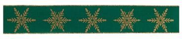 Melrose International Holiday Snowflake Ribbon (Set of 2)
