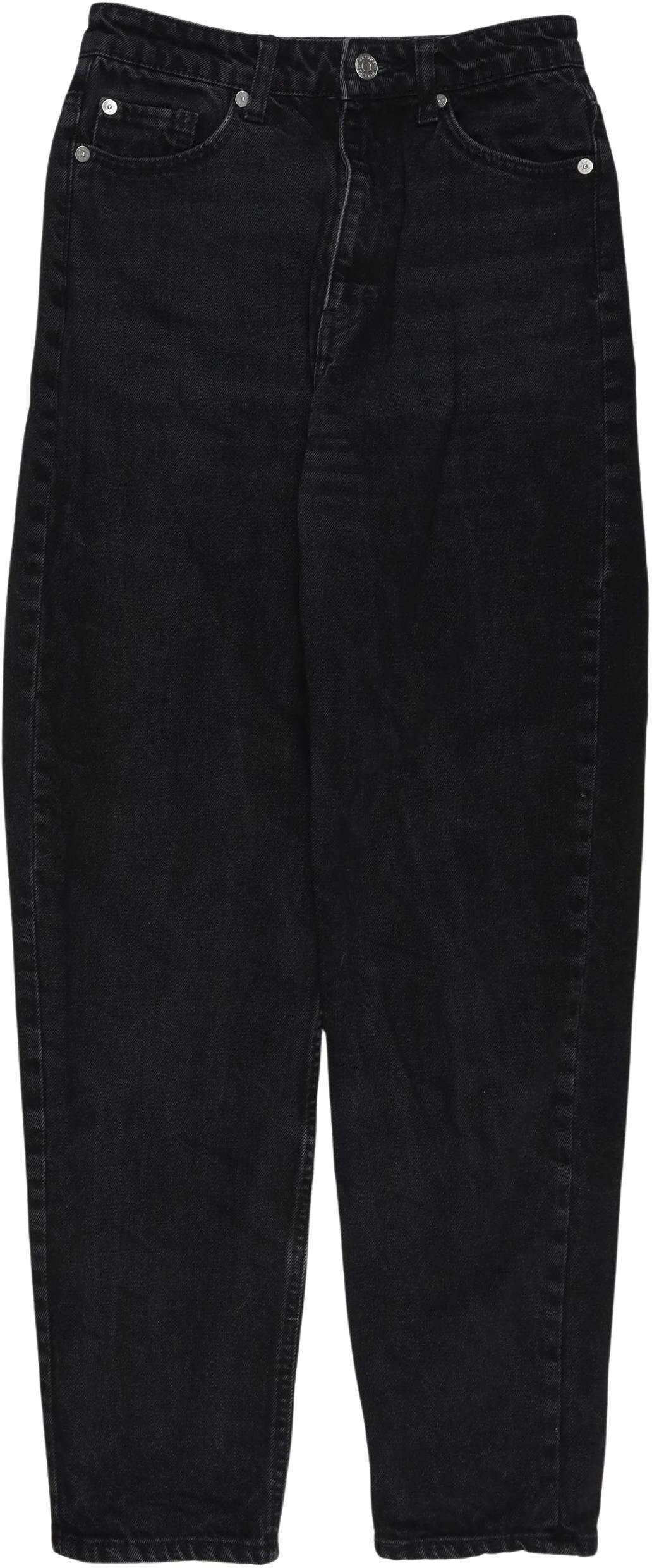 Weekday Damen Jeans, Schwarz, Gr. W25, Baumwolle - Second Hand