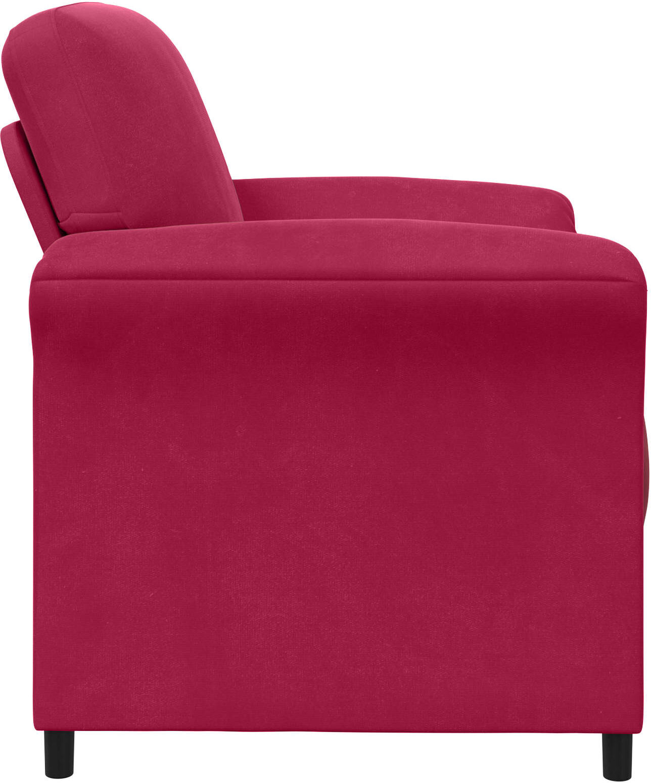 vidaXL Canapé 1 place Bordeaux Velours
