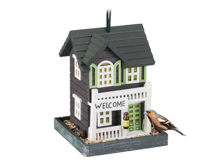Relaxdays Vogelfutterhaus zum Aufhängen