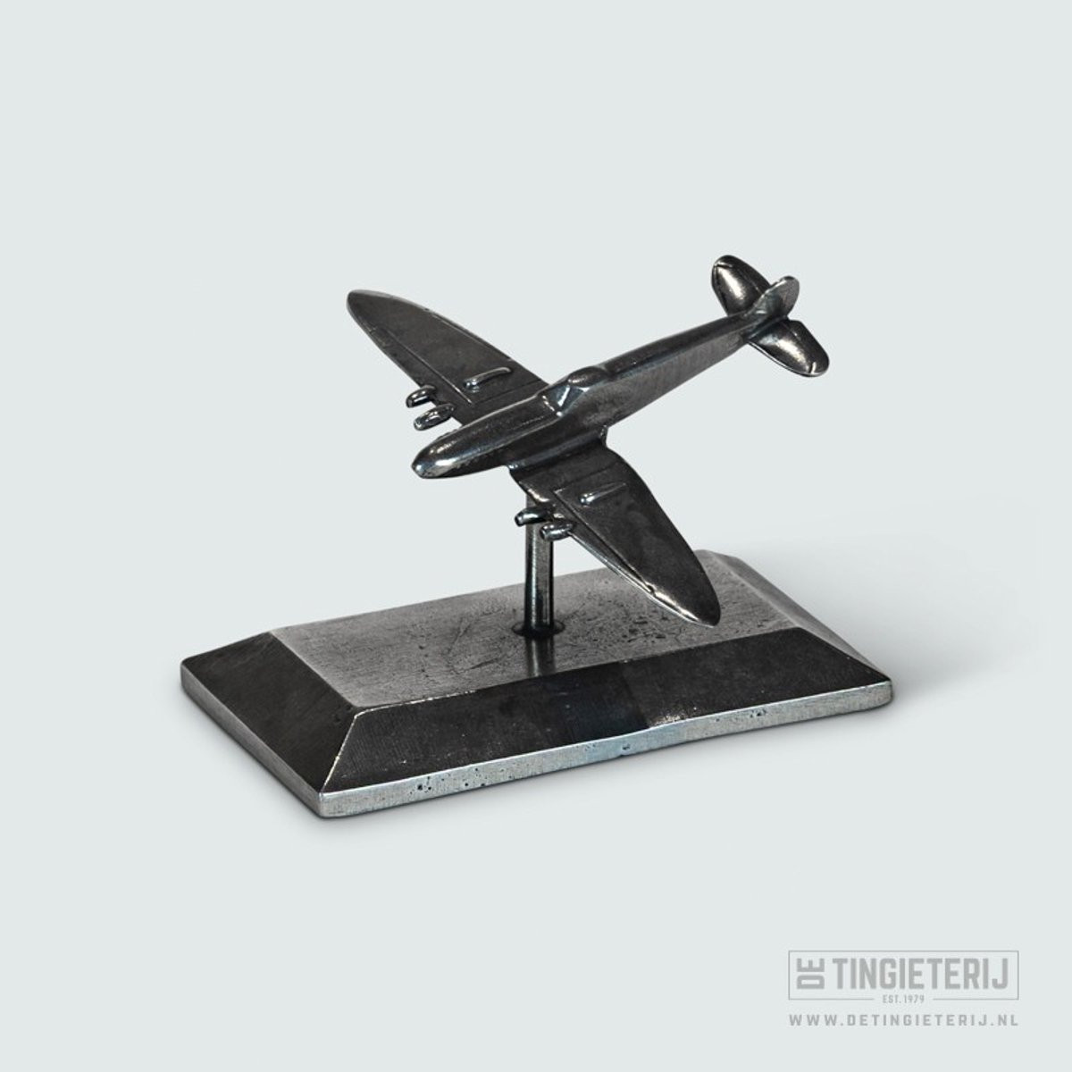 Tinnen miniatuur vliegtuig Spitfire modelvliegtuig souvenir voor volwassenen