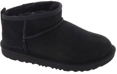 UGG Classic Ultra Mini (Kids' Toddler-Youth) Casual in Black, Size 6 Youth M, Leather