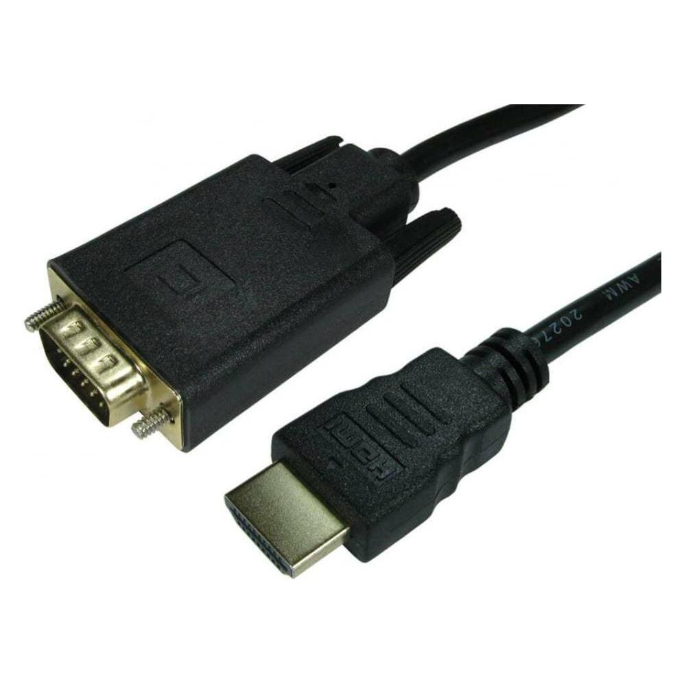 Cables Direct 1mtr HDMI To VGA Cable Gold Plated (1 m) (77HDMI-VGCAB011)