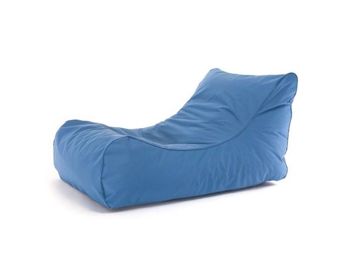 Sac de haricots Beanbag MASTER OUTDOOR Sac de siège Pouffe 135x65x60 cm - Couleur: Bleu