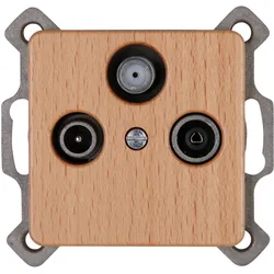Kopp Einsatz/Abdeckung für Kommunikationstechnik holz - 917131082
