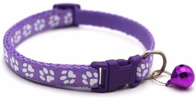 Uplifted Finds "Ultra Lightweight Adjustable ""Safety Jingle"" Pet Collar purple"
