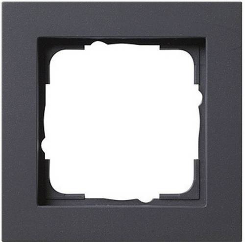 GIRA Schalterprogramm 1fach Rahmen E2, Standard 55, System 55 Anthrazit 0211 23 1 St.