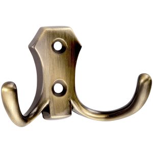 SO-TECH Garderobenhaken Lena, 114461, messingoptik brüniert, Doppelhaken aus Metall