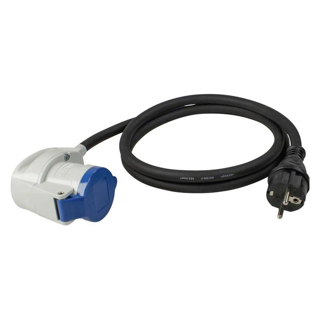 As - Schwabe Camping Schutzkontaktsteckerstecker Adapterleitung (CEE 16/3) (61483)