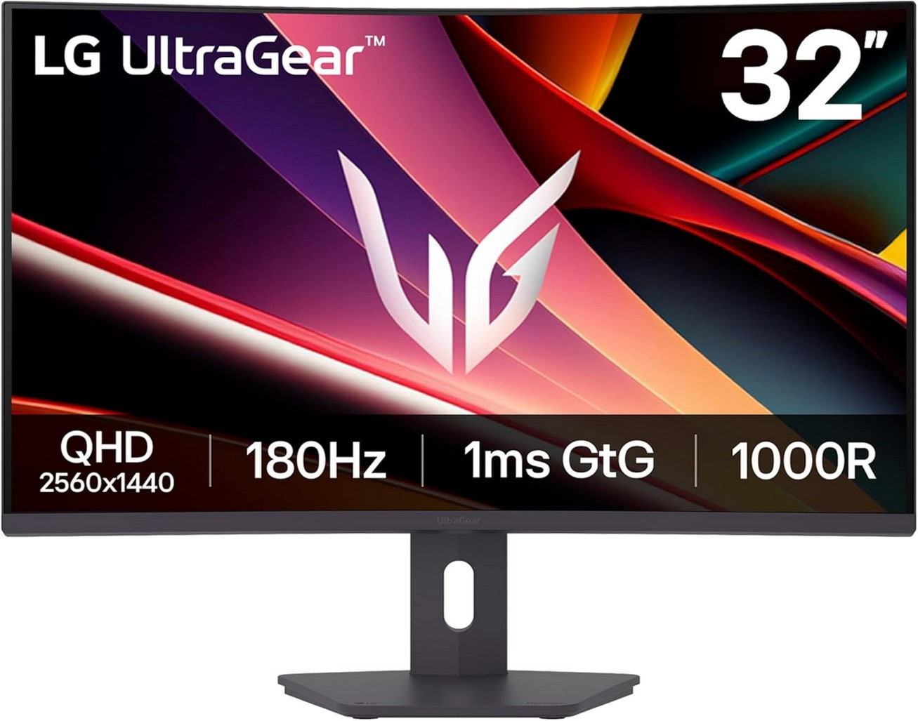 LG Electronics LG UltraGear 32G600A-B 31.5 Zoll WQHD Curved VA LED 16:9 180 Hz Gaming Monitor 32G600A-B.AEUQ