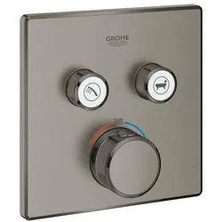 GROHE Grohtherm Smartcontrol Dusch- und Badewannenarmatur Gebürstetes Hard Graphite 29124AL0