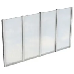 Skan Holz Seitenwände aus Polycarbonat für Terrassendach (freistehend)