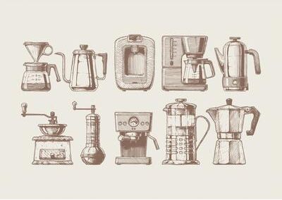 Inspire Essentials Minimal Coffee Line Art Canvas Poster Modern Kitchen And Cafe Wall Decor 4 15.75 X 23.62 Inches