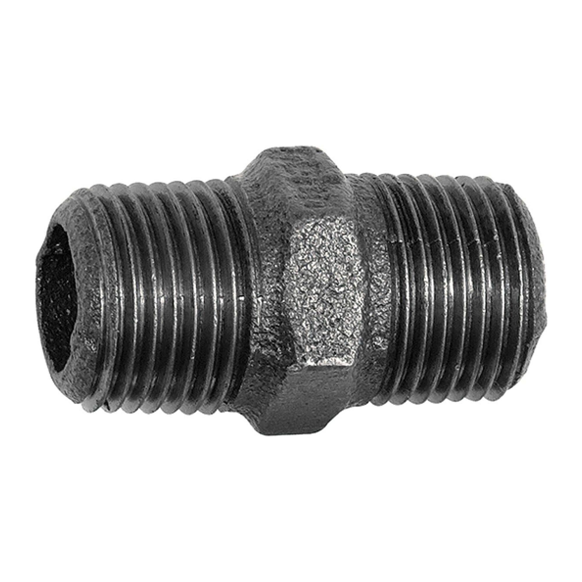 Riegler Doppelgewindenippel 280, R 2 a., R 2 a., Temperguss schwarz (TFD 280-20-S)