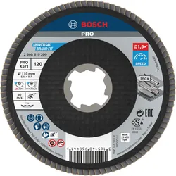 Bosch PRO Fächerschleifscheibe X571 Best for Metal, gewinkelt, Fiber - 2608619200