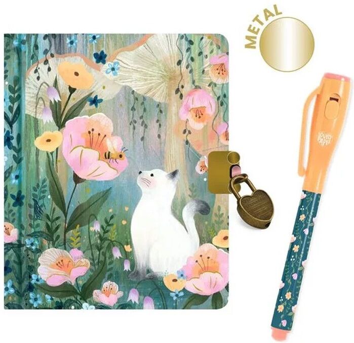 Lovely Paper Petit carnet secret Kendra avec feutre magique - Djeco