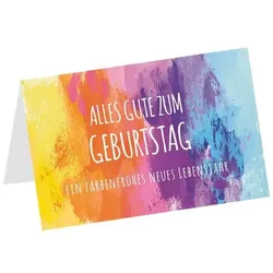 LUMA KARTENEDITION Geburtstagskarte »Alles Gute zum Geburtstag Farbenfroh«, 17.5x11.5 cm