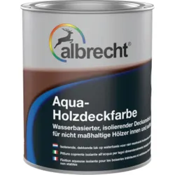 Albrecht Aqua-Holzdeckfarbe 750 ml weiß
