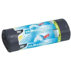 Papstar 30 Schwerlast-Müllsäcke 60 L schwarz schwarz, 57.5x100 cm