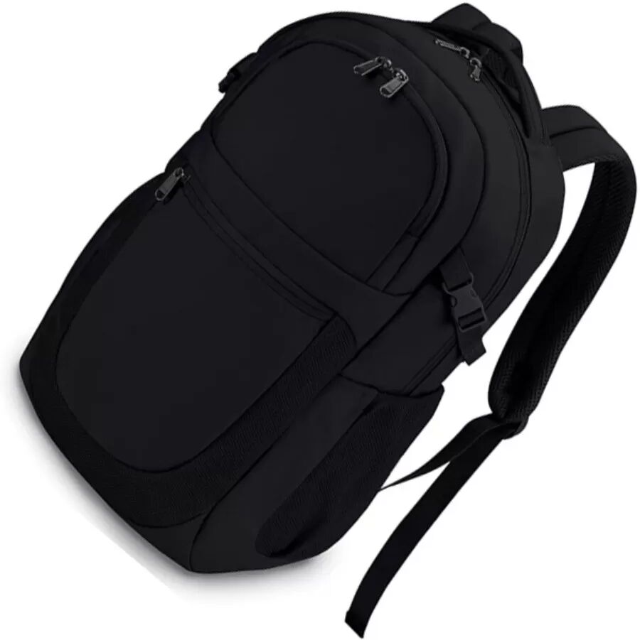 INF Leichter Wanderrucksack 20-35L - Wasserabweisender Polyester-Tagesrucksack für Reisen, Sport, Schule Schwarz