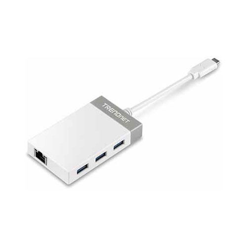 TrendNet Hub USB-C zu Gigabit Ethernet und 3x USB 3.0
