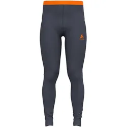 Odlo, Herren, Funktionsunterhose, BL BOTTOM long NATURAL PERFORMANCE PW 15 (XL), Blau, Orange, Grau
