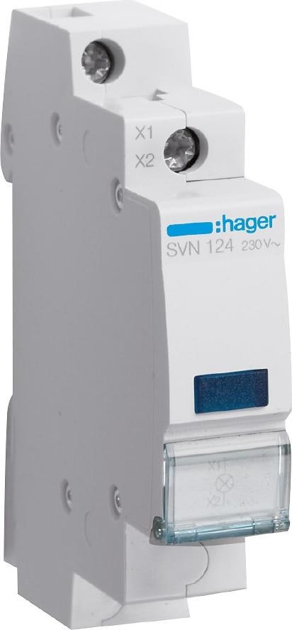 Hager SVN124, Blauw, 230 V