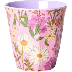 RICE Medium Becher Daisy Dearest, 250 ml Ø 9 cm, H:9 cm