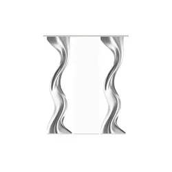 HOME Wohnideen Schiebevorhang   ¦ silber ¦ Synthetik ¦ Maße (cm): B: 60 H: 245