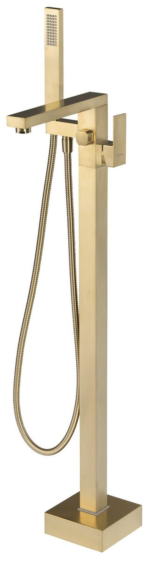CUBEMIX Freistehende Wannenarmatur, Gold matt