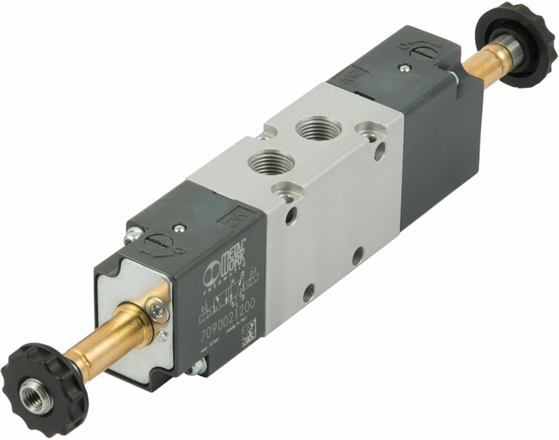 Riegler 5/2-Wegeventil »BASIC«, elektropneumatisch, bistabil, G 1/4 (7091021200)