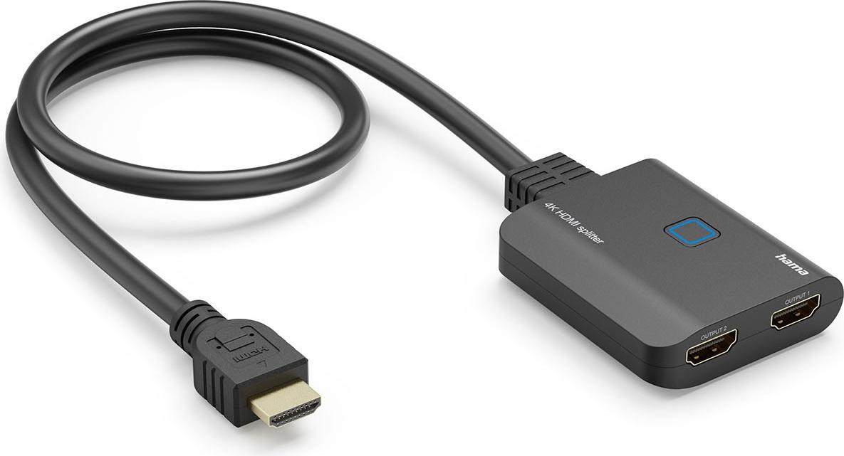 Hama 00205284 HDMI Kabel, 4K Ultra HD, 2x HDMI, zwart