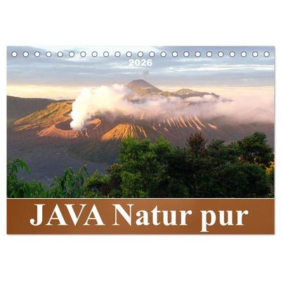JAVA Natur pur (Tischkalender 2026 DIN A5 quer), CALVENDO Monatskalender