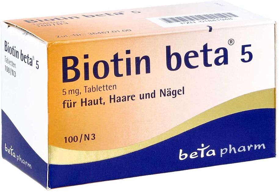 Biotin Beta 5 5mg Tabletten 100stk