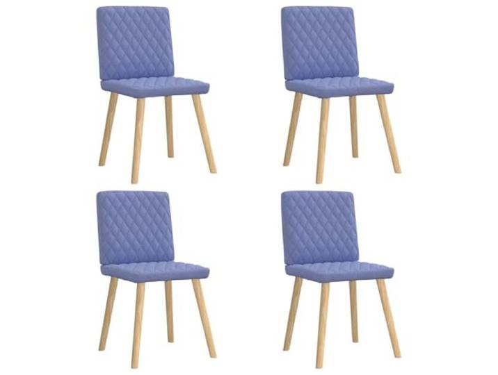 NLQMSU Esszimmerstühle, 4 Stück, Jeansblau, aus Polyestergewebe Dicke Schaumstoffpolsterung, vielseitig einsetzbar, Wohnzimmer oder Schlafzimmer, modernes lässiges Design