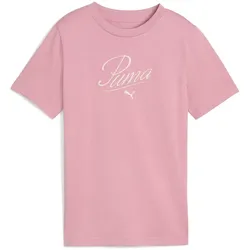PUMA Essentials Script T-Shirt Mädchen 65 - poised pink 176