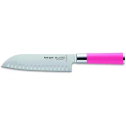 DICK Santoku mit Kullenschliff PINK SPIRIT 18 cm