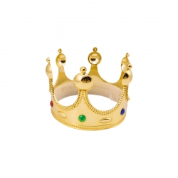holzspielerei Königskrone Arthus gold 280992