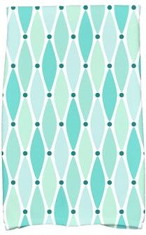E by Design 18 x 30-inch Wavy Geometric Print Hand Towel