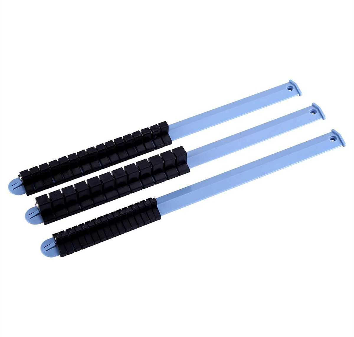 Allecto Socket Rack 3 stuks gereedschaporganizer - Blauw
