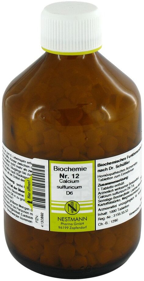 NESTMANN Biochemie 12 Calcium sulfuricum D6 Tabletten