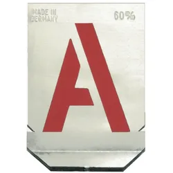 ALARM Buchstaben-Schablonen Versal-H.60mm