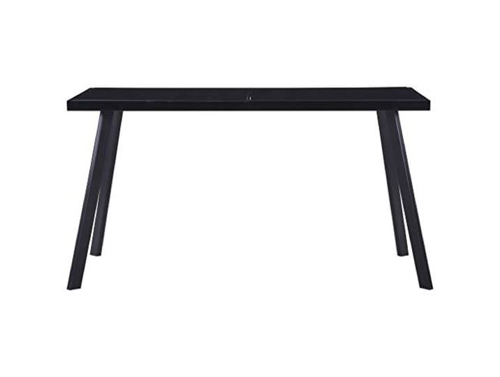 HKLGBVCR Esstisch, Schwarz, Hartglas, 140 x 70 x 75 cm