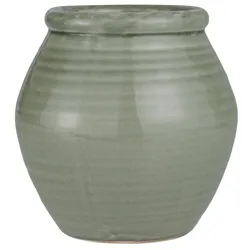 IB Laursen Topf mit krakelierter Oberfläche, H20,5/Ø20 cm, hellgrün